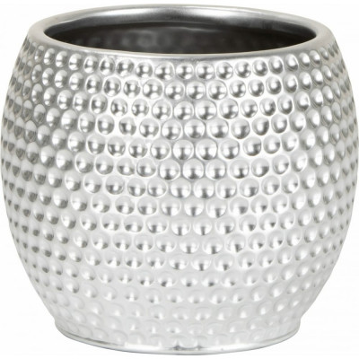 Круглое керамическое кашпо SCHEURICH 732 Platinum Silver 059080