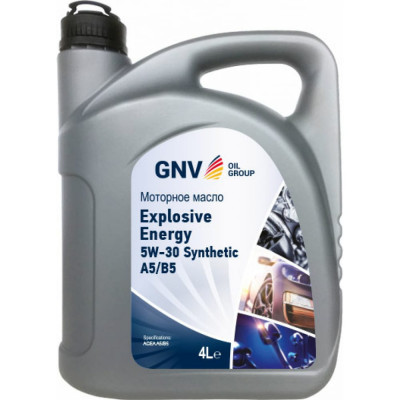 Моторное масло GNV EXPLOSIVE ENERGY SYNTHETIC 5w-30 ACEA A5/B5 GEE101045304012050004