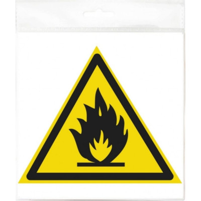 Наклейка Контур Лайн Пожароопасно, треугольник 10FC0301