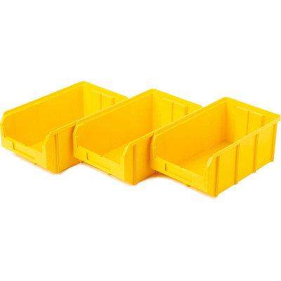 Пластиковый ящик СТЕЛЛА-ТЕХНИК V-3-К3-желтый
