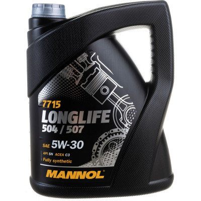 Синтетическое моторное масло MANNOL LONGLIFE 504/507 5W-30 7001