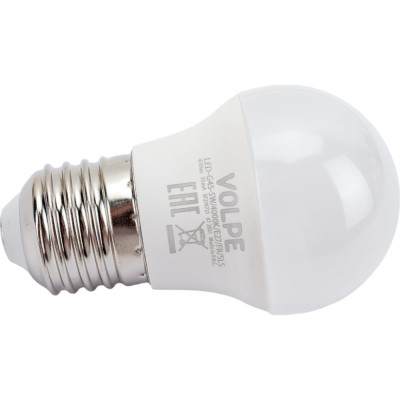 Светодиодная лампа Volpe LED-G45-5W/4000K/E27/FR/SLS UL-00008804