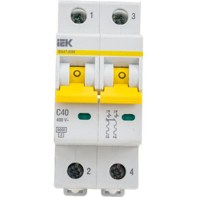 Автоматический выключатель IEK ВА47-60M MVA31-2-040-C