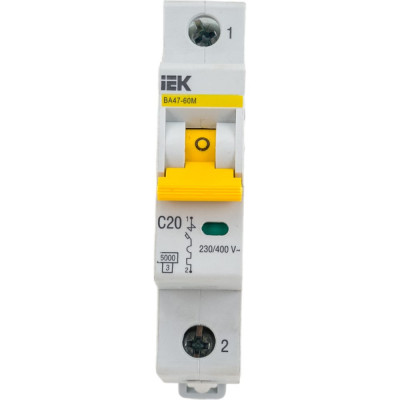Автоматический выключатель IEK ВА47-60M MVA31-1-020-C