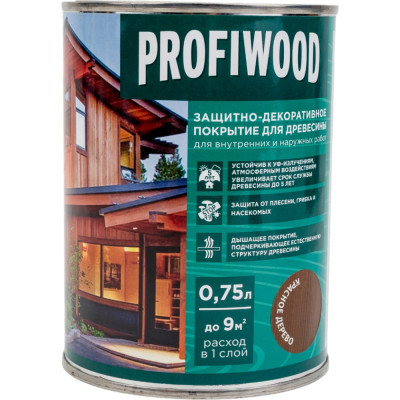 Защитно-декоративное покрытие для древесины Profiwood 72627