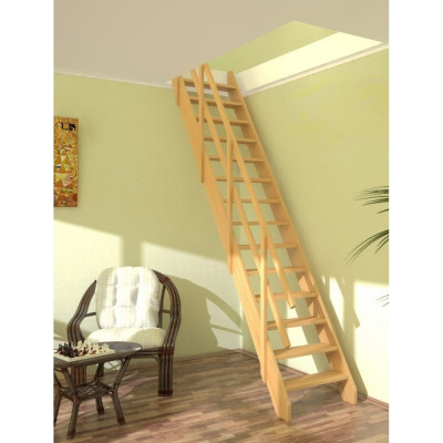 Прямая деревянная лестница ТДВ Стандарт ЛМ-03 3404019