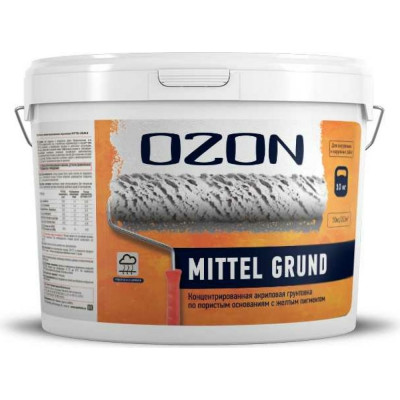 Концентрат грунтовки для пористых оснований OZON MITTEL GRUND ВД-АК-017-10