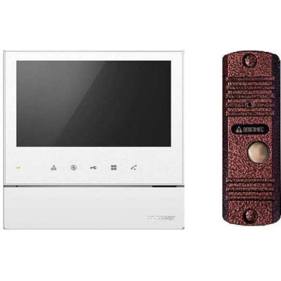 Комплект видеодомофона и вызывной панели COMMAX CDV-70HM2 White/AVC305