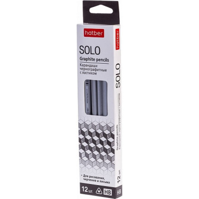 Чернографитный карандаш Hatber Solo 065291