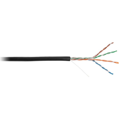 Одножильный внешний кабель NETLAN CCA-UU004-5E-PE-BK