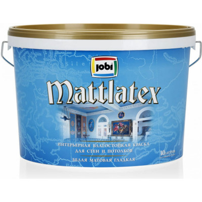 Интерьерная влагостойкая краска JOBI MATTLATEX 11818