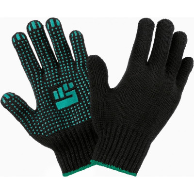 Стандартные хлопчатобумажные перчатки Фабрика перчаток 5-75-СТ-ЧЕР-(M)