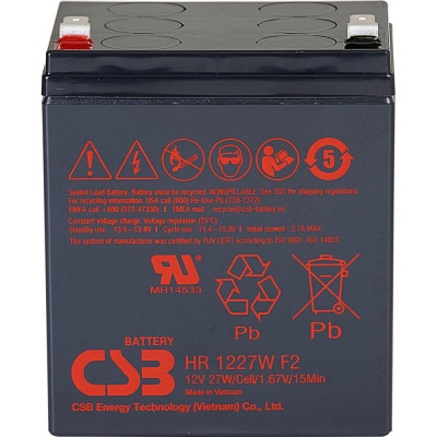 Аккумулятор для ИБП CSB HR1227W F2