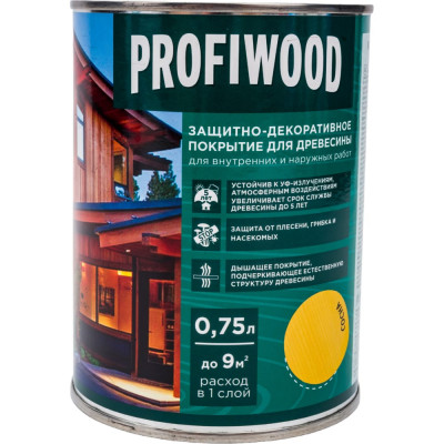 Защитно-декоративное покрытие для древесины Profiwood 72619