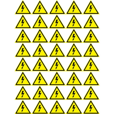 Наклейка REXANT знак электробезопасности Опасность поражения электротоком 56-0006-2