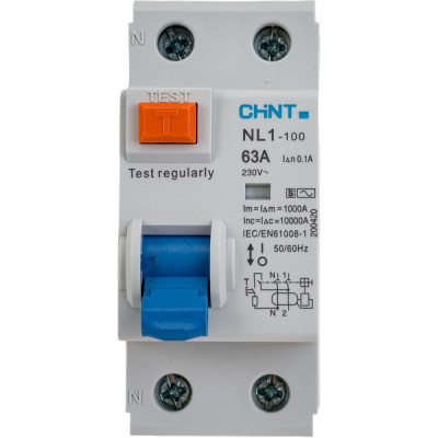 Выключатель дифференциального тока CHINT NL1-100 S 200420