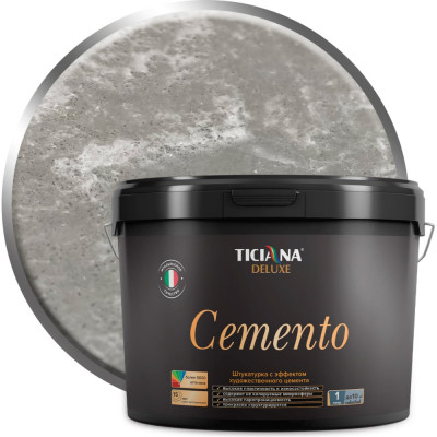 Декоративная штукатурка Ticiana DeLuxe Cemento 4300008033