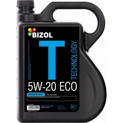 НС-синтетическое моторное масло Bizol Technology 5W-20, SN, C5 85721