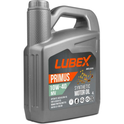 Синтетическое моторное масло Lubex PRIMUS MV 10W-40 CF/SN A3/B4 L034-1322-0404