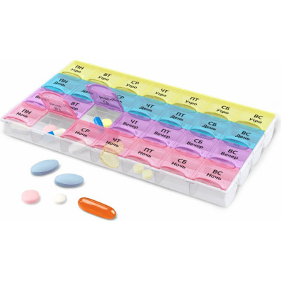 Таблетница-контейнер для лекарств и витаминов DASWERK 630845