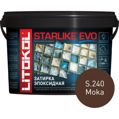 Эпоксидный состав для укладки и затирки мозаики и керамической плитки LITOKOL STARLIKE EVO 499220002