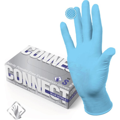 Нитриловые перчатки CONNECT BLUE NITRILE CT0000004127