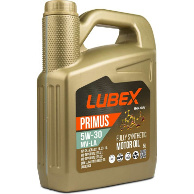 Синтетическое моторное масло Lubex PRIMUS MV-LA 5W-30 SN C2/C3 L034-1319-0405