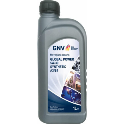 Моторное масло GNV Global Power 5W-30 Synthetic A3/B4 GGP1011064010130530001