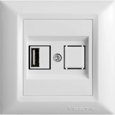 Розетка Vesta Electric Roma FRZ00050201BEL