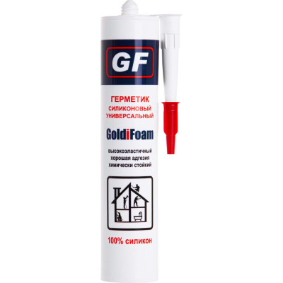 Универсальный силиконовый герметик GoldiFoam GFsilun_wh