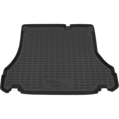 Пластиковый коврик в багажник для Chevrolet Lanos 96-09 REZKON 5012030100