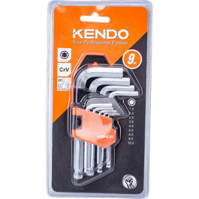 Набор шестигранных ключей KENDO 20735