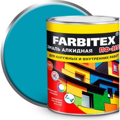 Алкидная эмаль Farbitex ПФ-115 4300002087