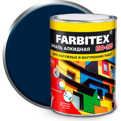 Алкидная эмаль Farbitex ПФ-115 4300006004