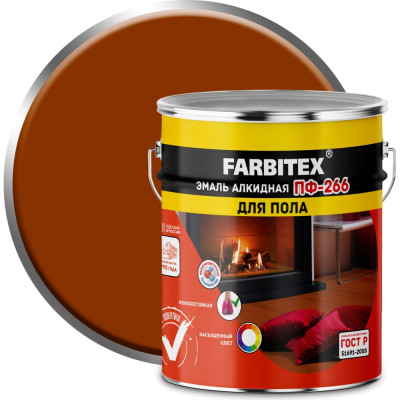 Алкидная эмаль Farbitex ПФ-266 4300001617
