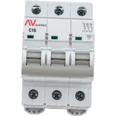Автоматический выключатель EKF AVERES AV-6 mcb6-3-16C-av