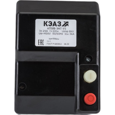 Автоматический выключатель КЭАЗ АП50Б-3МТ-25А-10Iн-500AC-У3-КЭАЗ 107275