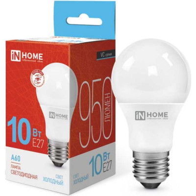 Светодиодная лампа IN HOME LED-A60-VC 4690612020228