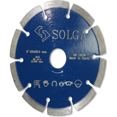 Сегментный алмазный диск по железобетону Solga Diamant PROFESSIONAL 13703125
