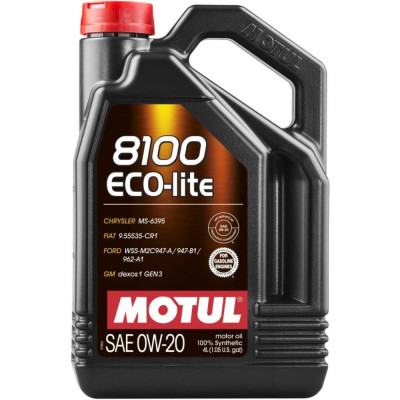 Синтетическое масло MOTUL 8100 ECO-lite 0W20 108535