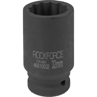 Глубокая ударная двенадцатигранная торцевая головка Rockforce RF-46810032