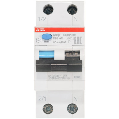 Автоматический выключатель дифференциального тока ABB DSH201R 2CSR245072R1104