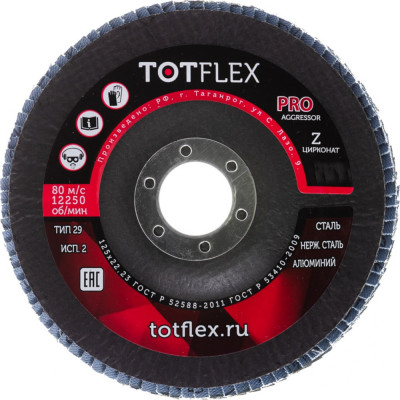 Лепестковый торцевой круг Totflex AGGRESSOR PRO 2 2212.1.809017