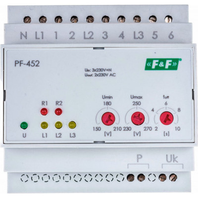 Автоматический переключатель фаз Евроавтоматика F&F PF-452 EA04.005.004