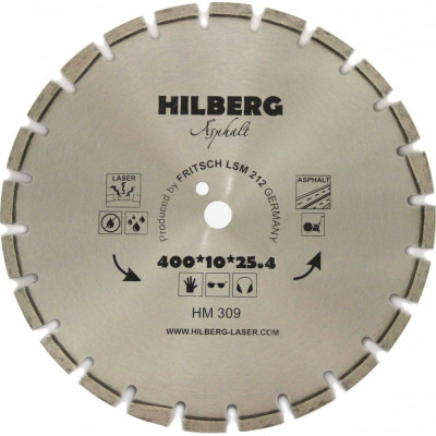 Отрезной алмазный диск по асфальту Hilberg Hilberg Hard Materials HM309