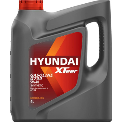 Синтетическое моторное масло HYUNDAI XTeer XTeer Gasoline G700 5W40 SN 1041136