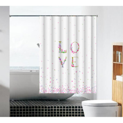 Тканевая шторка для ванной комнаты MELODIA Любовь и нежность MZ-91 20861