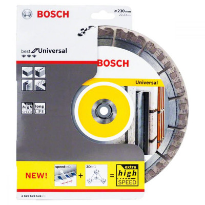 Отрезной алмазный диск Bosch Univ+Metal 2608603633