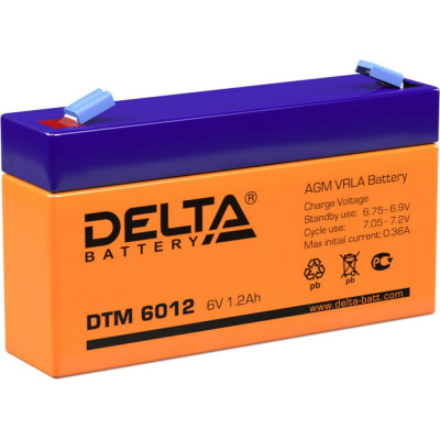 Аккумулятор DELTA DTM 6012