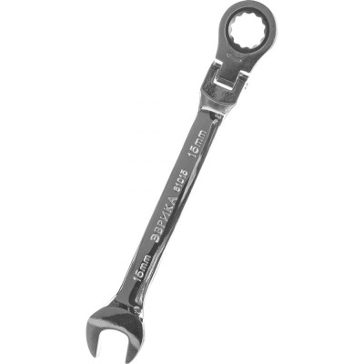 Трещоточный шарнирный комбинированный ключ Эврика ER-61015H